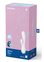 Load image into Gallery viewer, Satisfyer Mono Flex Rechargeable Silicone Rabbit Vibrator - White
