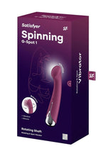 Load image into Gallery viewer, Satisfyer Spinning G-Spot 1 Rechargeable Silicone Vibrator - Red
