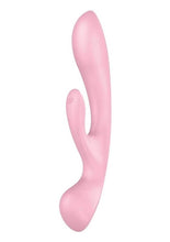 Load image into Gallery viewer, Satisfyer Triple Oh Rechargeable Silicone Dual Stimulating Vibrator - Pink
