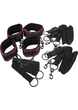 Load image into Gallery viewer, Scandal Bed Restraints - Black/Red

