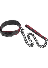 Load image into Gallery viewer, Scandal Collar with Leash - Black/Red
