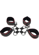 Load image into Gallery viewer, Scandal Hog Tie - Black/Red
