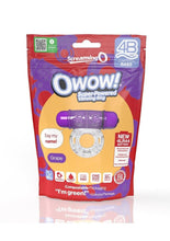 Load image into Gallery viewer, Screaming O 4b O Wow Vibrating Ring - Grape/Purple
