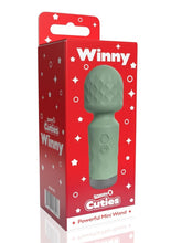Load image into Gallery viewer, Screaming O Cuties Winny Rechargeable Silicone Vibrating Mini Wand - Sage - Green
