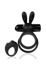 Load image into Gallery viewer, Screaming O Ohare XL Remote Control Rechargeable Silicone Vibrating Cock Ring - Black - XLarge
