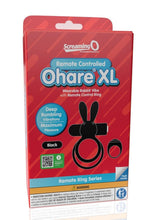Load image into Gallery viewer, Screaming O Ohare XL Remote Control Rechargeable Silicone Vibrating Cock Ring - Black - XLarge
