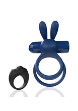Load image into Gallery viewer, Screaming O Ohare XL Remote Control Rechargeable Silicone Vibrating Cock Ring - Blue - XLarge

