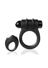 Load image into Gallery viewer, Screaming O Switch Remote Controlled Silicone Rechargeable Vibrating Ring - Black
