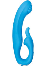 Load image into Gallery viewer, Sea Breeze Bunny Rechargeable Silicone G-Spot Rabbit Vibrator - Blue
