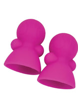 Load image into Gallery viewer, Seduce Me Nipple Suckers Silicone Vibrating - Pink
