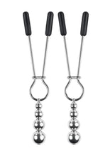 Load image into Gallery viewer, Selopa Beaded Nipple Clamps - Silver
