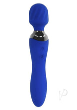 Load image into Gallery viewer, Selopa Blue Belle Silicone Rechargeable Dual End Vibrating Wand - Blue
