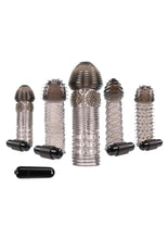 Load image into Gallery viewer, Selopa Choose Your Adventure Penis Sleeve - Gray/Grey - 5 Piece/Set
