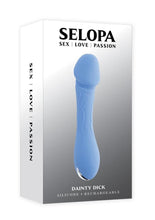 Load image into Gallery viewer, Selopa Dainty Dick Rechargeable Silicone Vibrating Dildo - Blue
