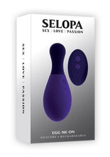 Load image into Gallery viewer, Selopa Egg On Me Rechargeable Silicone Egg Vibrator - Purple
