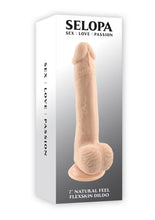 Load image into Gallery viewer, Selopa Natural Feel Flexskin Dildo - Vanilla - 7in

