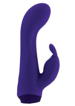 Load image into Gallery viewer, Selopa Plum Job Rechargeable Silicone Rabbit Vibrator - Purple
