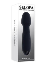 Load image into Gallery viewer, Selopa Power Trip Rechargeable Silicone Wand - Black
