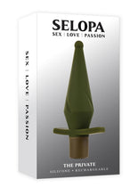 Load image into Gallery viewer, Selopa The Private Rechargeable Silicone Anal Plug - Green
