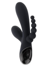 Load image into Gallery viewer, Selopa Triple Aces Rechargeable Silicone Triple Vibrator - Black
