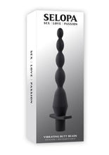 Load image into Gallery viewer, Selopa Vibrating Rechargeable Silicone Butt Beads - Black

