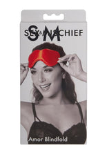 Load image into Gallery viewer, Sex and Mischief Amor Blindfold - Red
