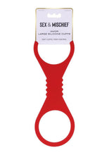 Load image into Gallery viewer, Sex and Mischief Amor Silicone Cuffs - Red - Large
