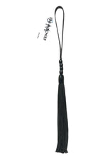 Load image into Gallery viewer, Sex and Mischief Beaded Flogger Noir Whip - Black - 16in
