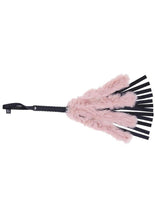 Load image into Gallery viewer, Sex and Mischief Brat Faux Fur Flogger - Black/Rose Gold
