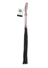 Load image into Gallery viewer, Sex and Mischief Brat Flogger - Black/Rose Gold
