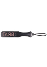 Load image into Gallery viewer, Sex and Mischief Brat Paddle - Black/Rose Gold
