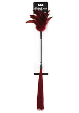Load image into Gallery viewer, Sex and Mischief Enchanted Feather Tickler - Black/Red
