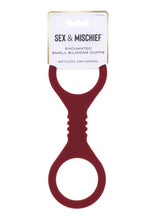 Load image into Gallery viewer, Sex and Mischief Enchanted Silicone Cuffs - Red - Small
