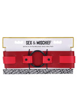 Load image into Gallery viewer, Sex and Mischief Ex's Andamp; Oh's Bound and Belted - Black/Red

