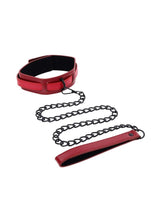 Load image into Gallery viewer, Sex and Mischief Ex's Andamp; Oh's Collar and Leash - Black/Red

