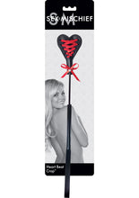 Load image into Gallery viewer, Sex and Mischief Heart Beat Crop - Black/Red

