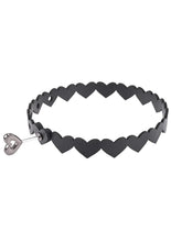 Load image into Gallery viewer, Sex and Mischief Heart Day Collar - Black
