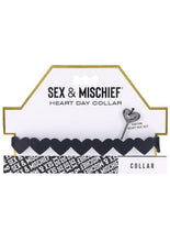 Load image into Gallery viewer, Sex and Mischief Heart Day Collar - Black
