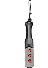 Load image into Gallery viewer, Sex and Mischief Heart Paddle - Black - 12.5in
