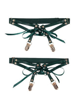 Load image into Gallery viewer, Sex and Mischief Indica Laced Up Garter - Green
