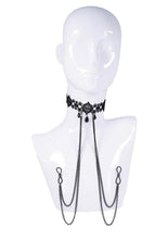Load image into Gallery viewer, Sex and Mischief Lace Collar with Nipple Ties
