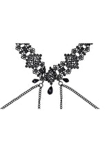 Load image into Gallery viewer, Sex and Mischief Lace Collar with Nipple Ties
