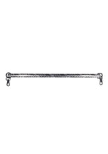 Load image into Gallery viewer, Sex and Mischief Lace Spreader Bar - Black/Silver
