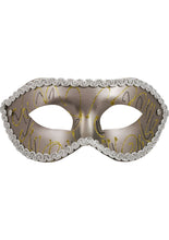 Load image into Gallery viewer, Sex and Mischief Masquerade Mask - Gray
