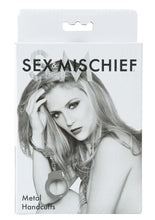 Load image into Gallery viewer, Sex and Mischief Metal Handcuffs - Metal/Silver

