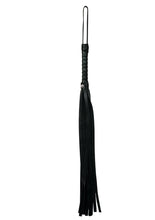 Load image into Gallery viewer, Sex and Mischief Mini Faux Leather Flogger - Black
