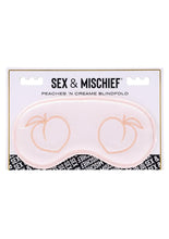 Load image into Gallery viewer, Sex and Mischief Peaches N Creame Blindfold - Ivory/Orange
