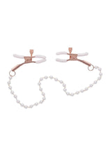 Load image into Gallery viewer, Sex and Mischief Peaches 'N Creame Pearl Nipple Clamps
