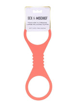 Load image into Gallery viewer, Sex and Mischief Peaches N Creame Silicone Cuffs - Orange - Large
