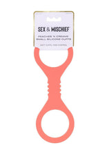 Load image into Gallery viewer, Sex and Mischief Peaches N Creame Silicone Cuffs - Orange - Small
